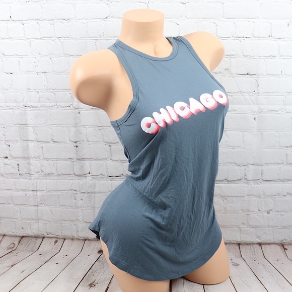 VS PINK Super Soft CHICAGO Racerback Tank Top - Picture 5 of 7